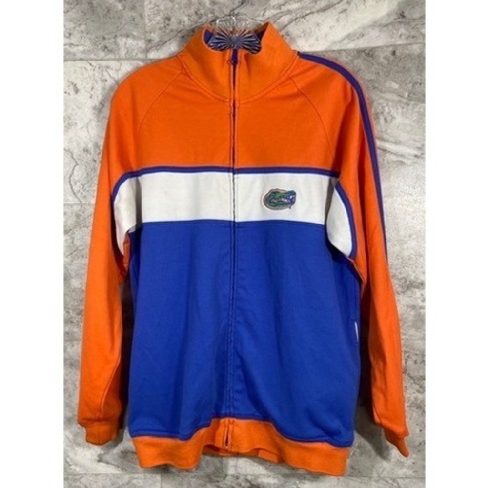 Boca Classics Florida Gators Track Jacket Men's Small Orange Blue Full Zip NCAA